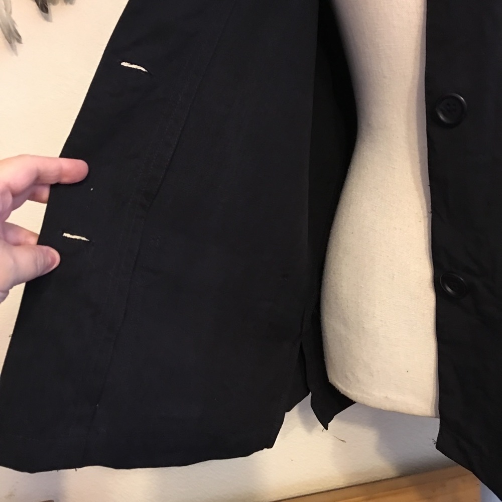 Talbots Black Lightweight Button Front Shirt Nwot - image 6